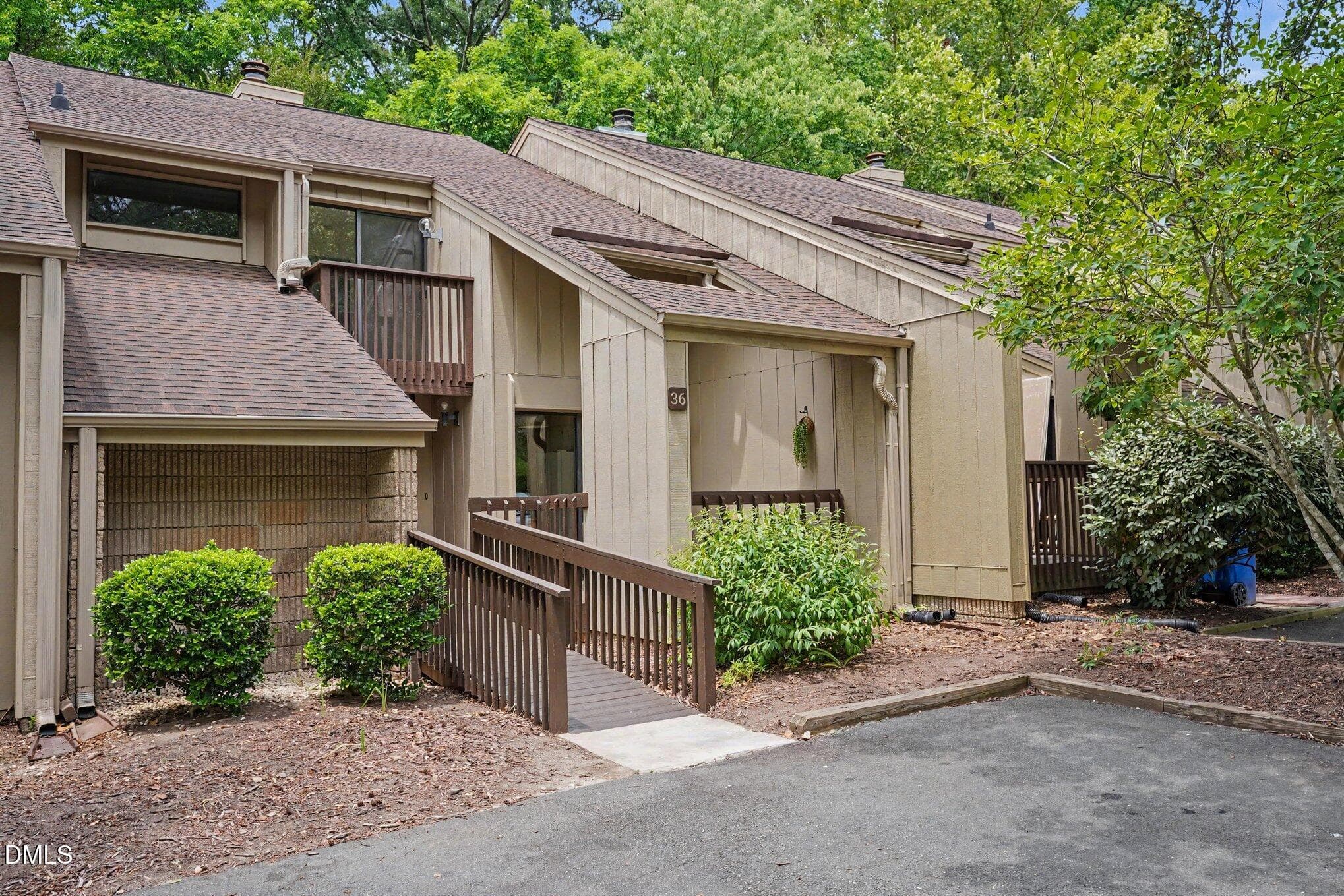 Side View - 4100 Unit 36 Five Oaks Drive, Durham, NC 27707, Durham