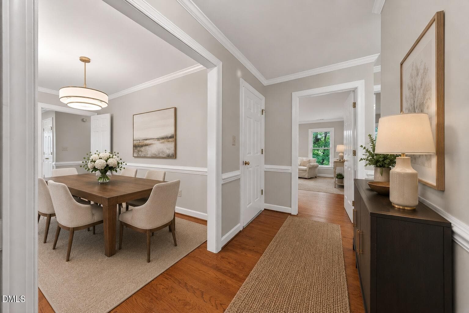 Entry Hall Virtually Staged - 4907 Fortunes Ridge Drive, Durham, NC 27713, Durham