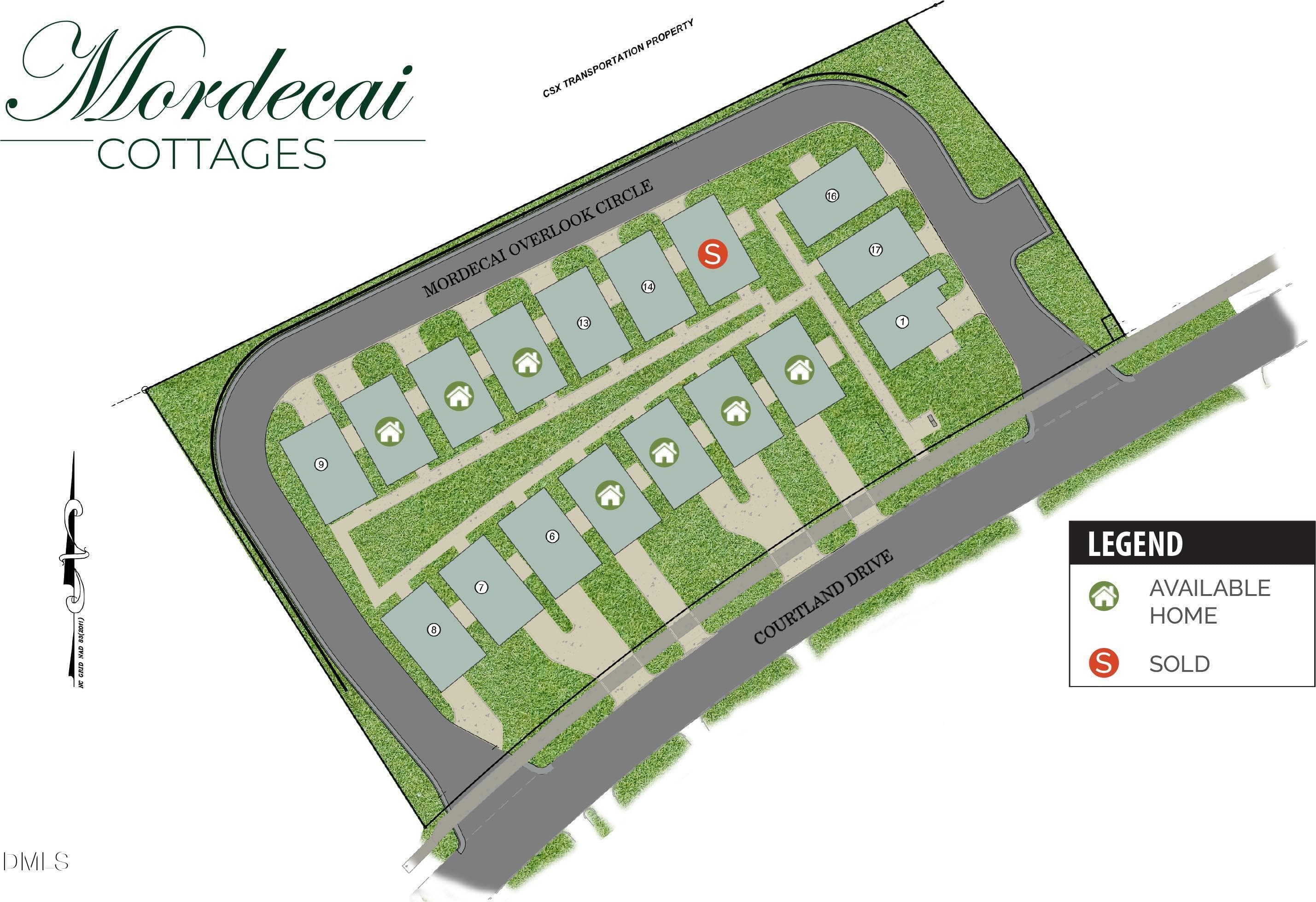 Mordecai Cottages Site Plan 6-26 - 1341 Courtland Drive, Raleigh, NC 27604, Raleigh