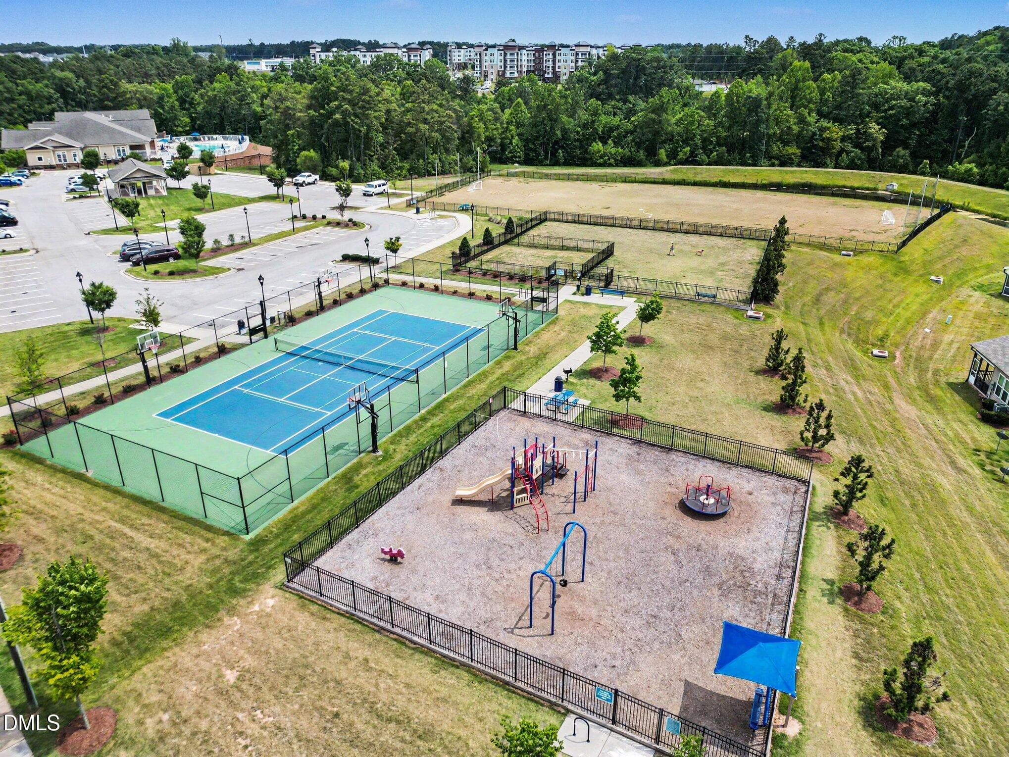 playground and tennis - 3617 Star Gazing Lane, Durham, NC 27703, Durham