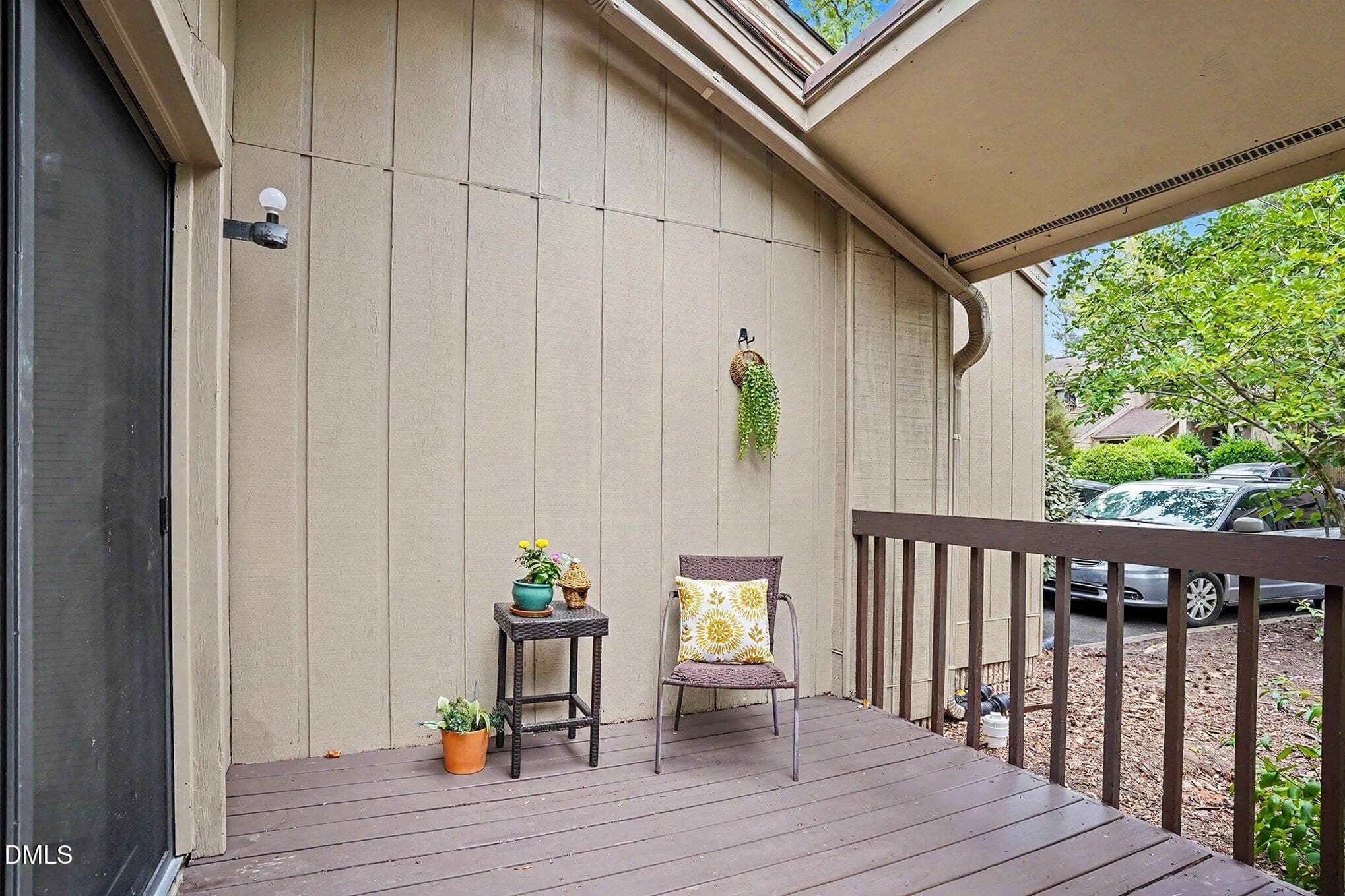 Front Deck Area - 4100 Unit 36 Five Oaks Drive, Durham, NC 27707, Durham
