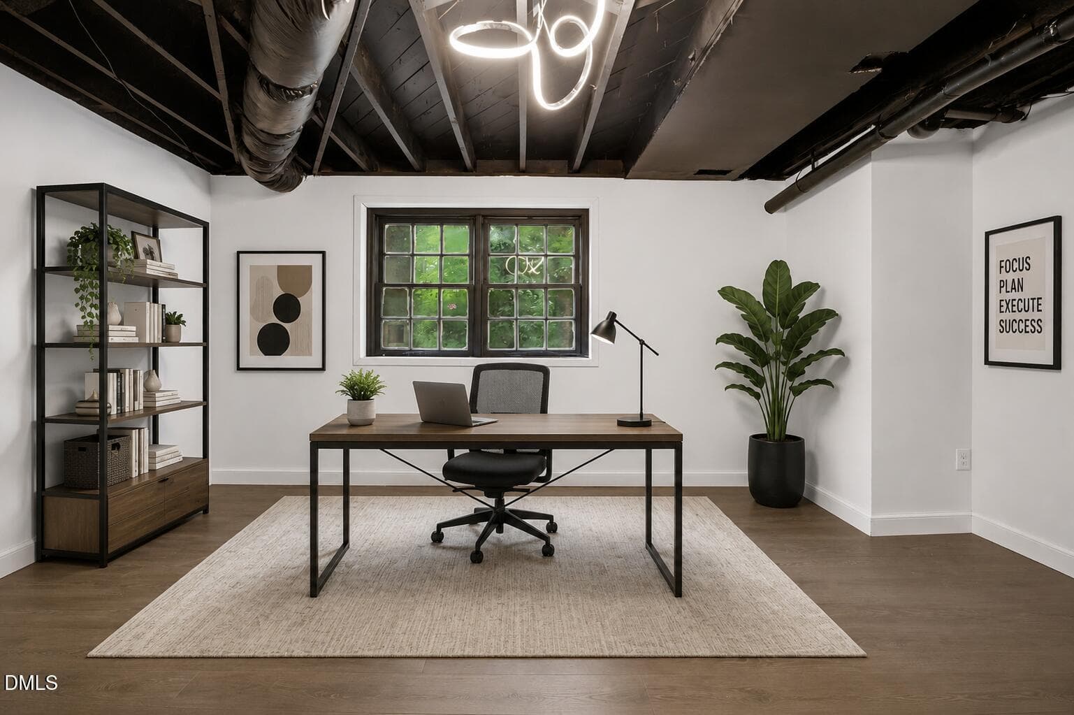 stagedbasementoffice - 608 Dennis Avenue, Raleigh, NC 27604, Raleigh