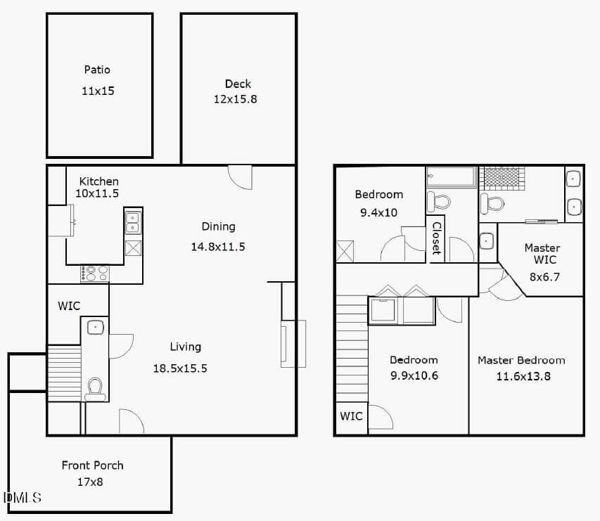 Floor Plan - 2128 Bellaire Avenue, Raleigh, NC 27608