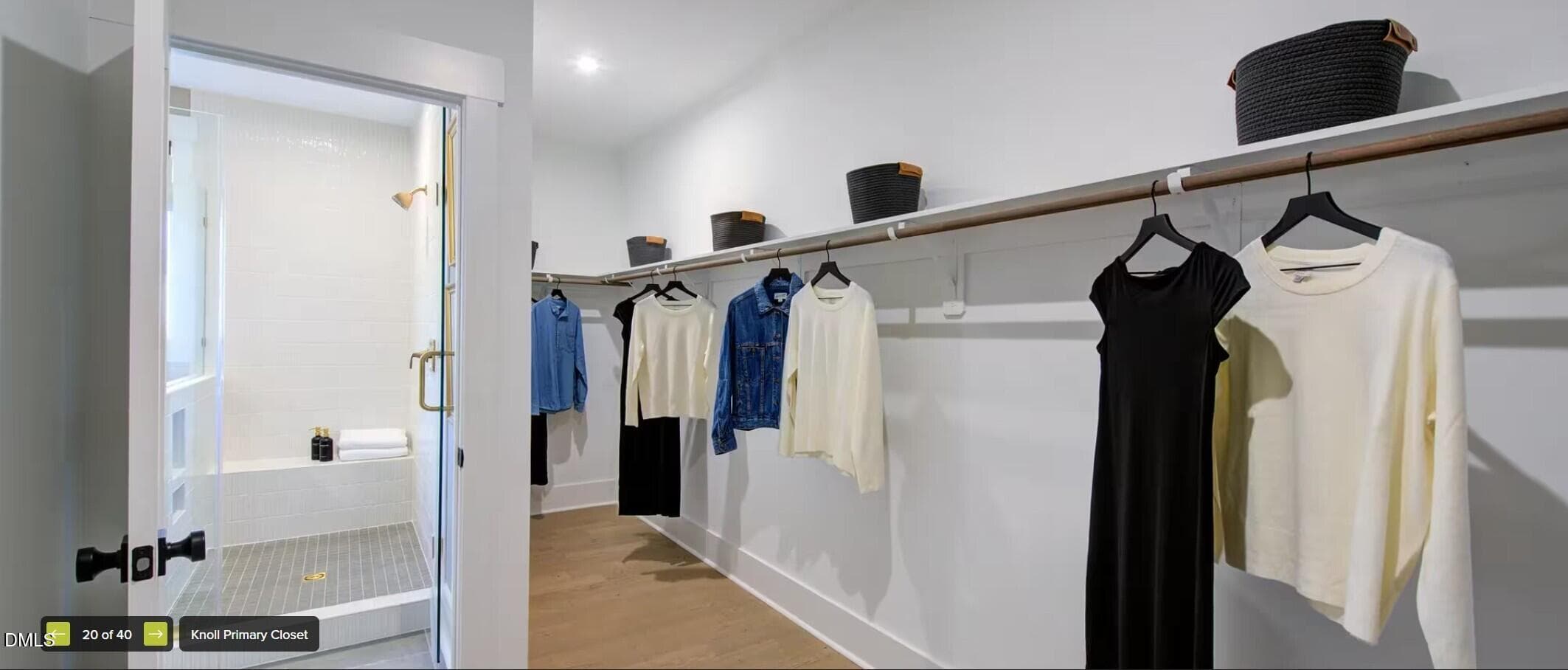 knoll primary closet - 29 Fox Run Path, Clayton, NC 27520, Clayton