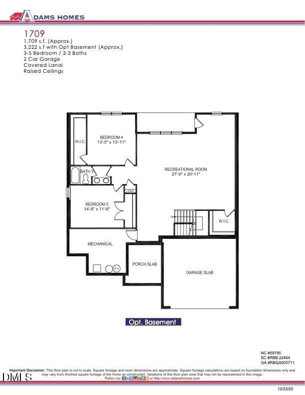 The 1709 Basement Brochure 5 - 99 High Hampton Way, Fuquay Varina, NC 27526
