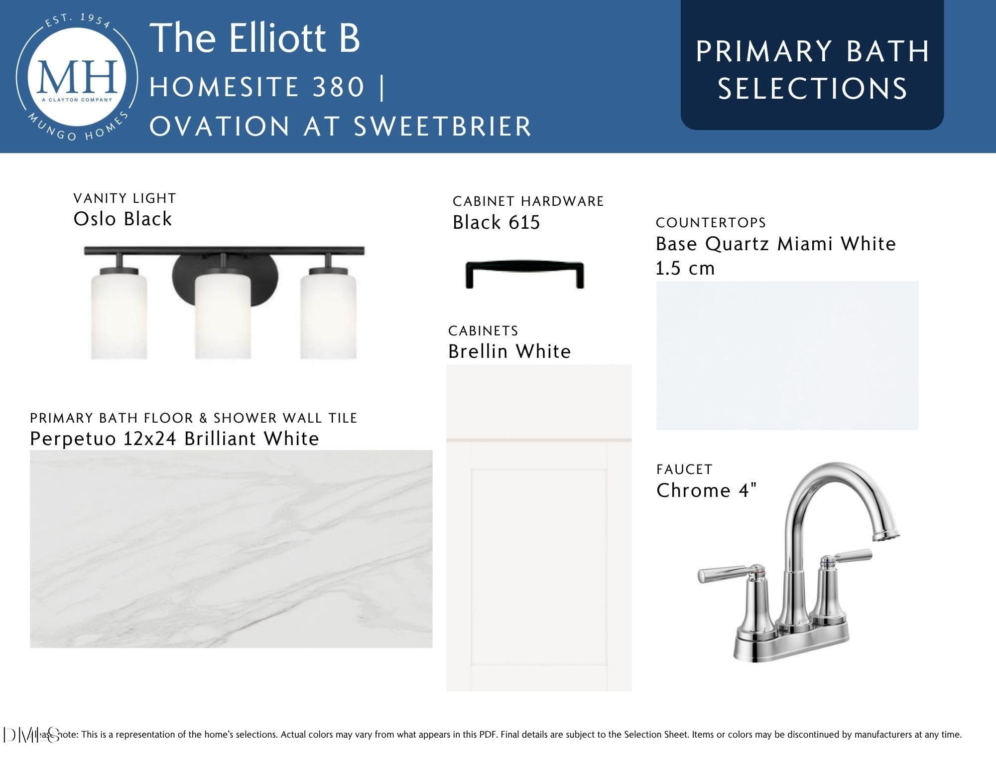 Primary Bath Selections - 2024 Bull City Bend 380, Durham, NC 27703, Durham