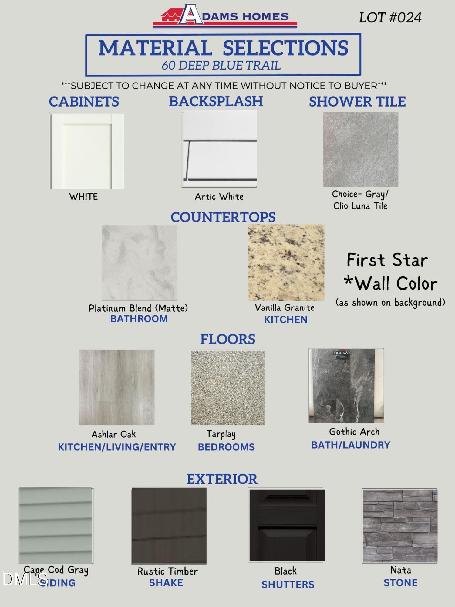 Color Selection CD 024 - 60 Deep Blue Trail, Middlesex, NC 27557