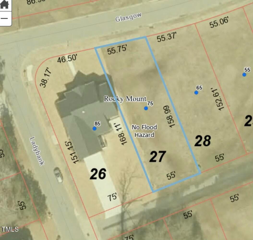 GIS-no flood zone - 75 Glasgow, Rocky Mount, NC 27804, Rocky Mount