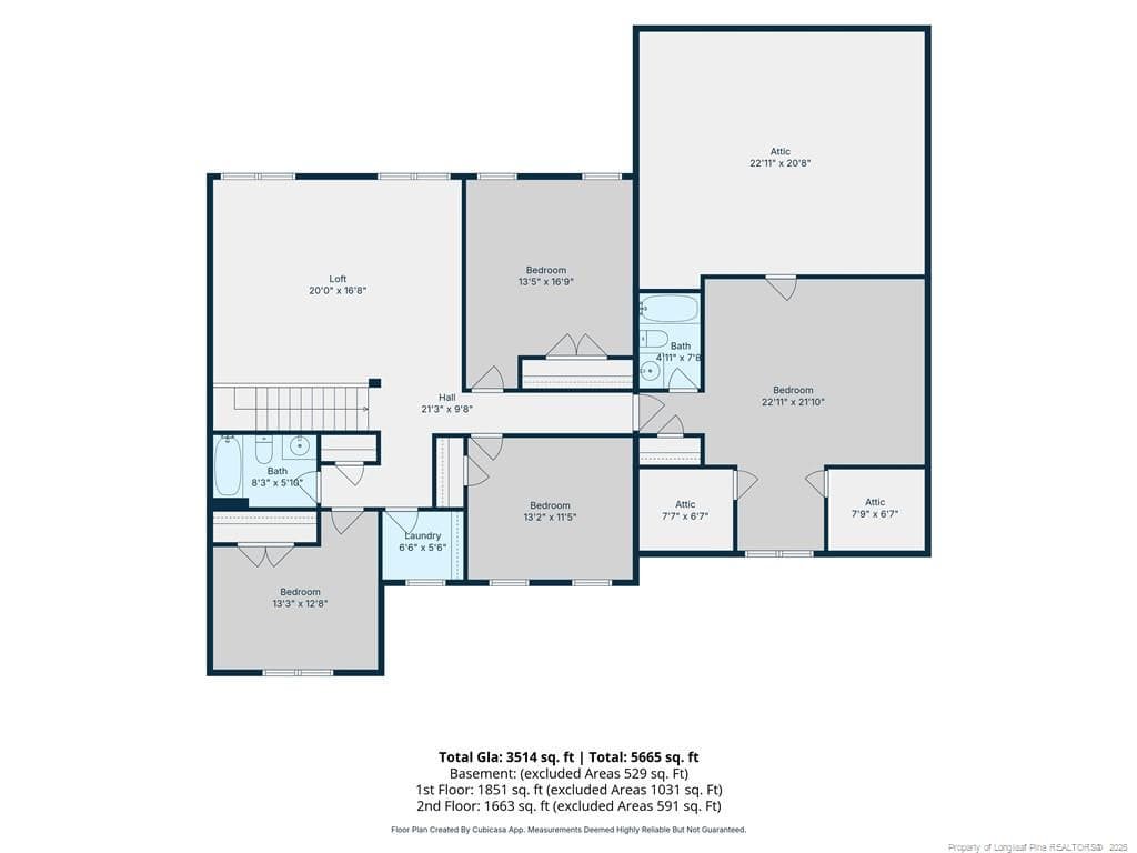 2nd Floor sketch - 157 Revere Way, Cameron, NC 28326