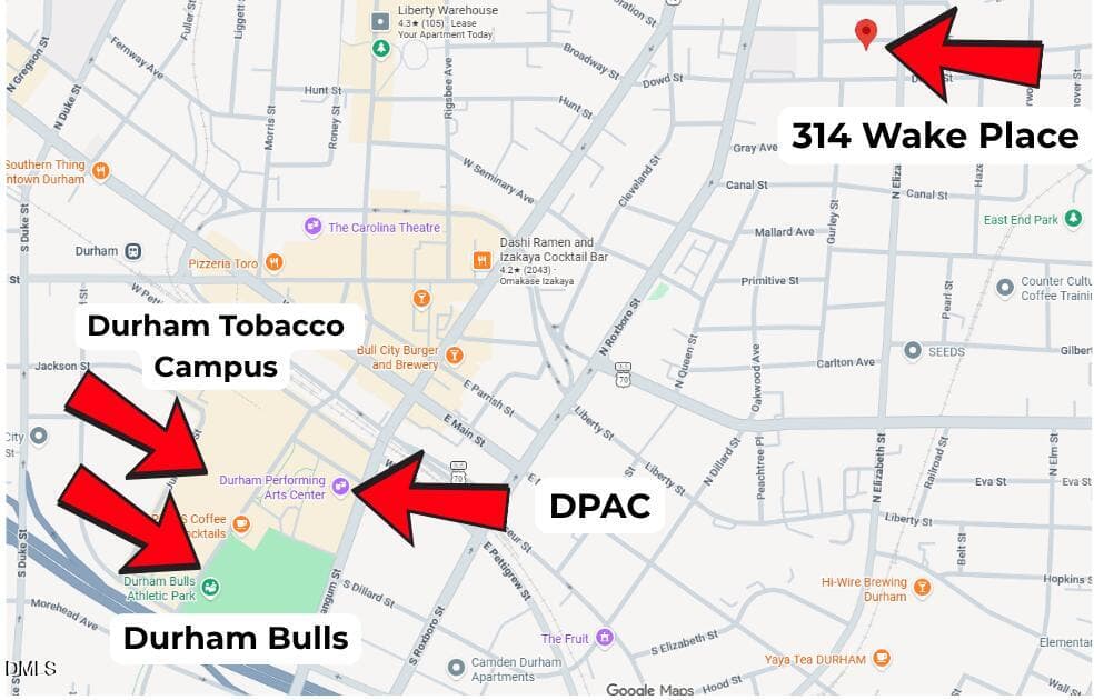 Location! Location! Location! - 314 Wake Place, Durham, NC 27701, Durham