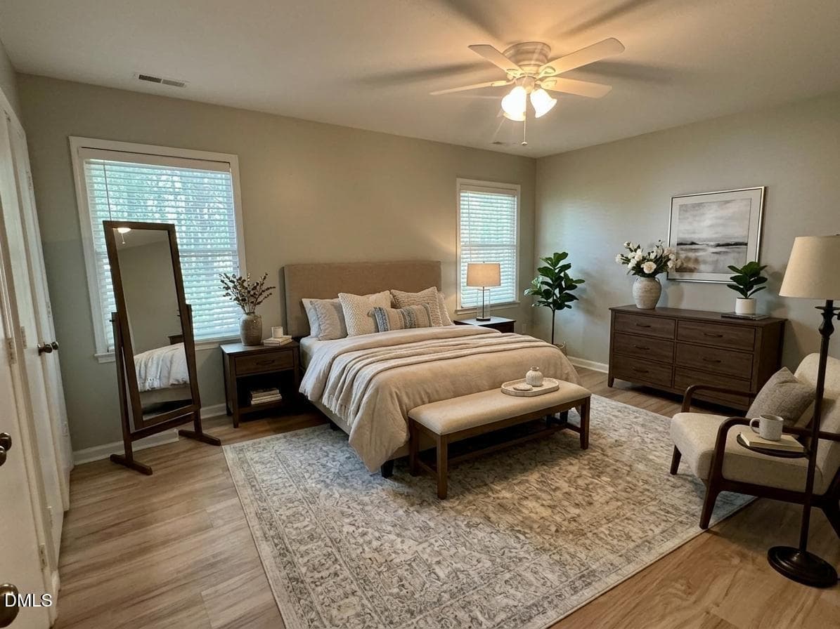 Primary BR on Main Floor - 7925 Brown Bark Place, Raleigh, NC 27615, Raleigh