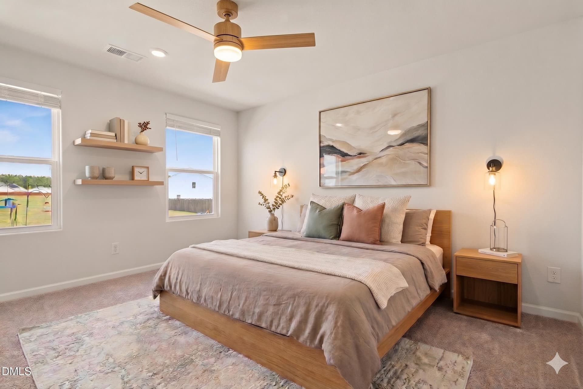 Virtually Staged_Primary Bedrooom - 184 Royal Meadow Drive, Angier, NC 27501