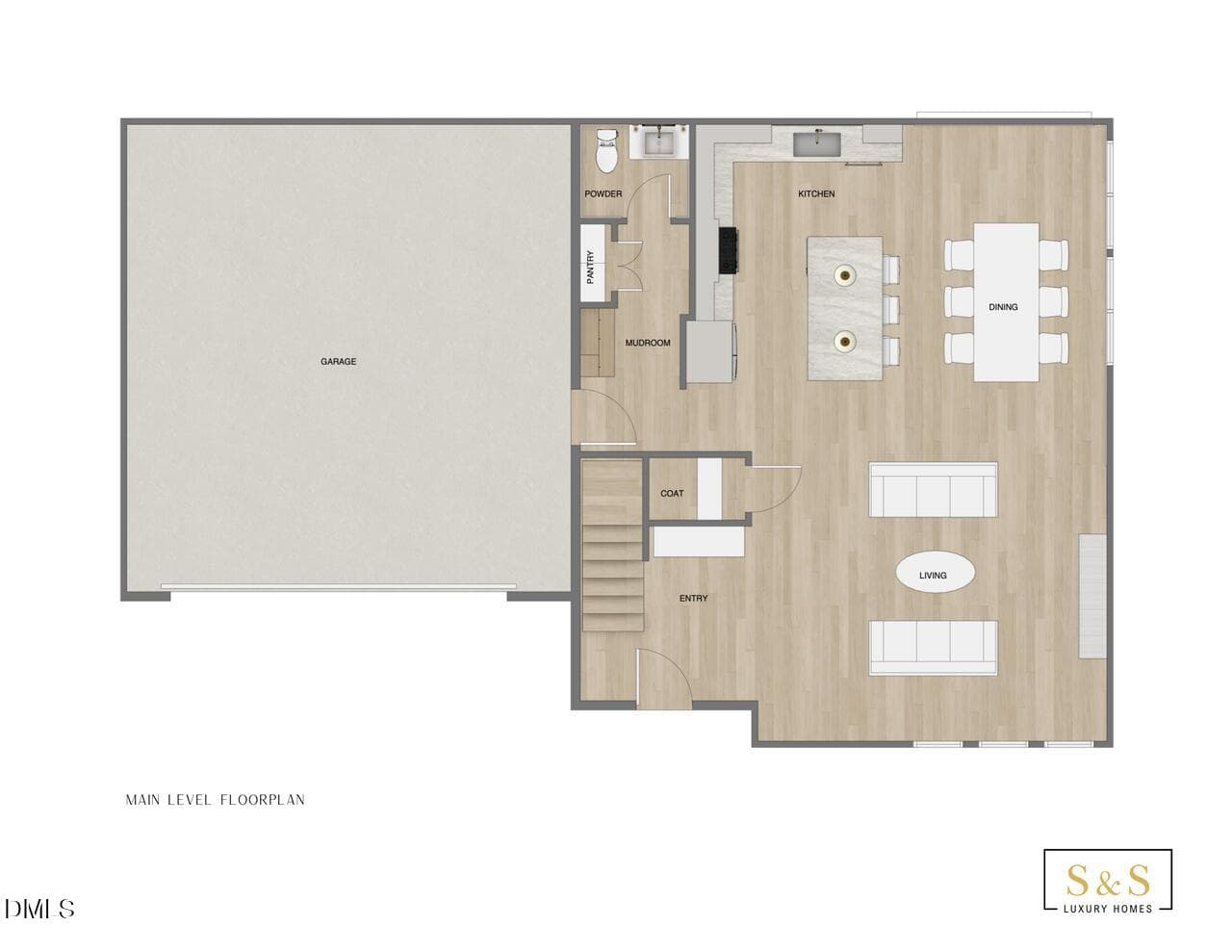 1101-C first floor plan - 1101 Elmira Avenue C, Durham, NC 27707, Durham