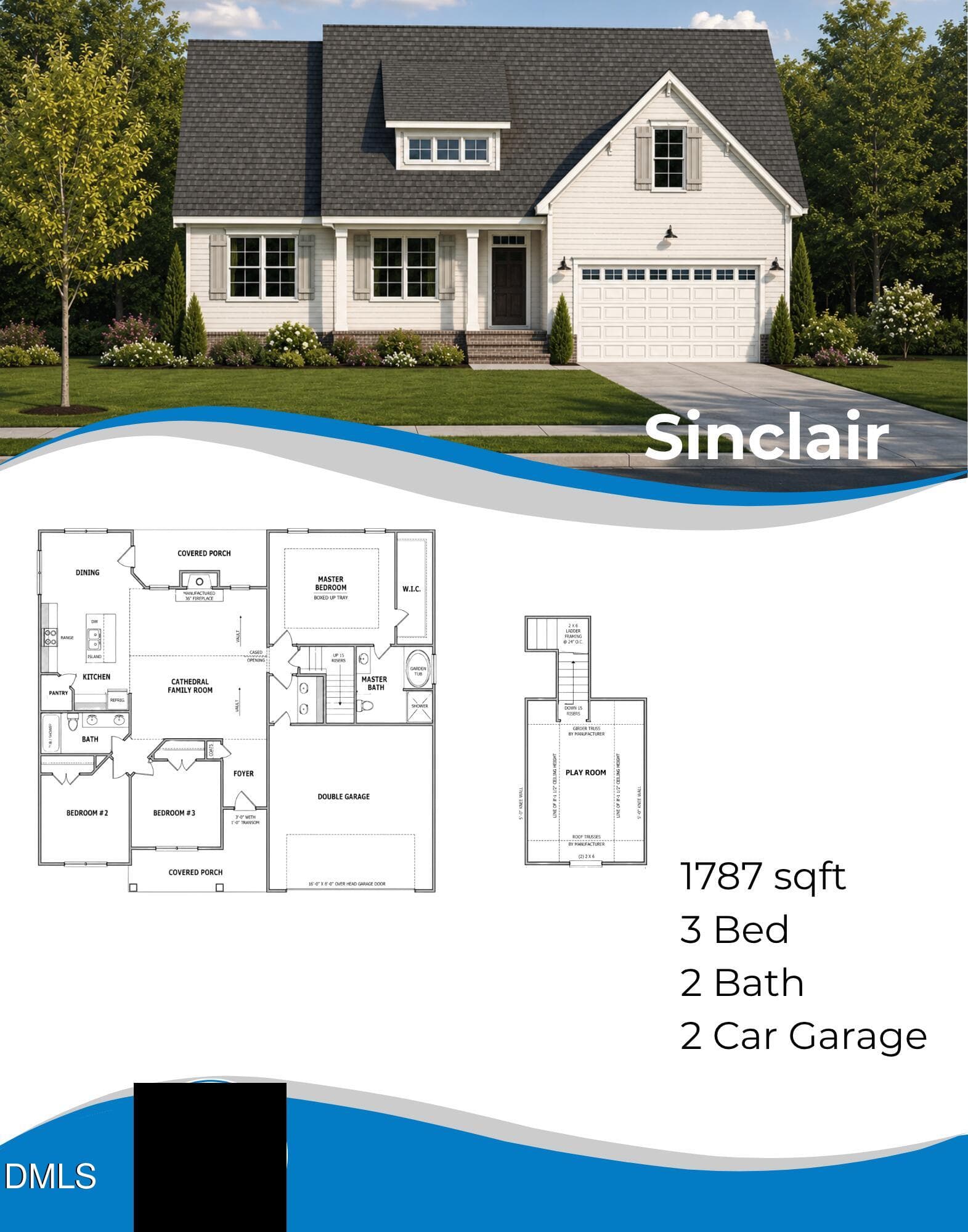 Sinclair 1787 - 306 Creeks Edge Drive, Pikeville, NC 27863