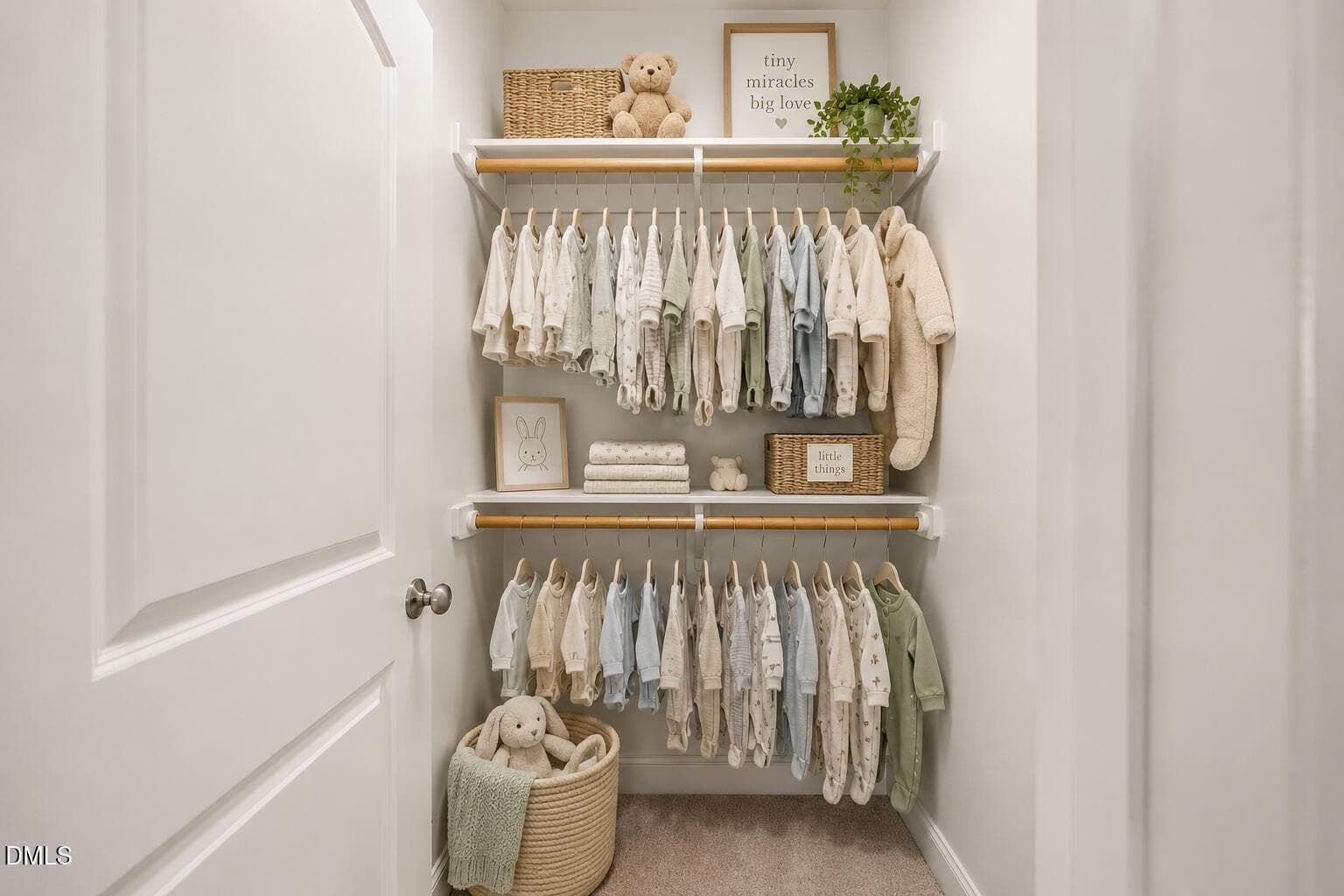 Bed #2 Closet w/ Wood Shelving - 22 Treywood Lane, Chapel Hill, NC 27516, Chapel Hill