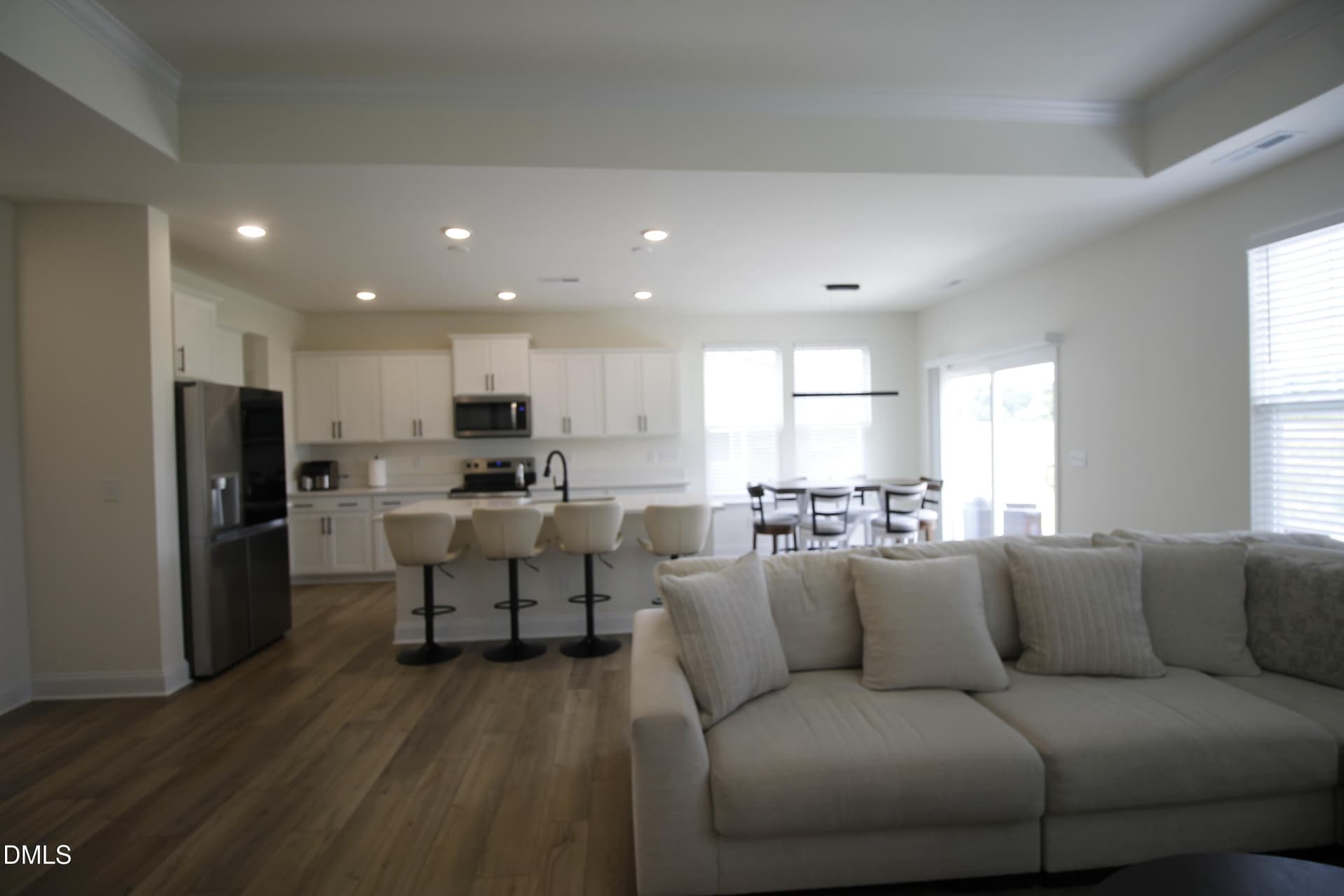 Open concept LR Dining and ISland KeyToL - 1028 Channel Drop Lp, Zebulon, NC 27597