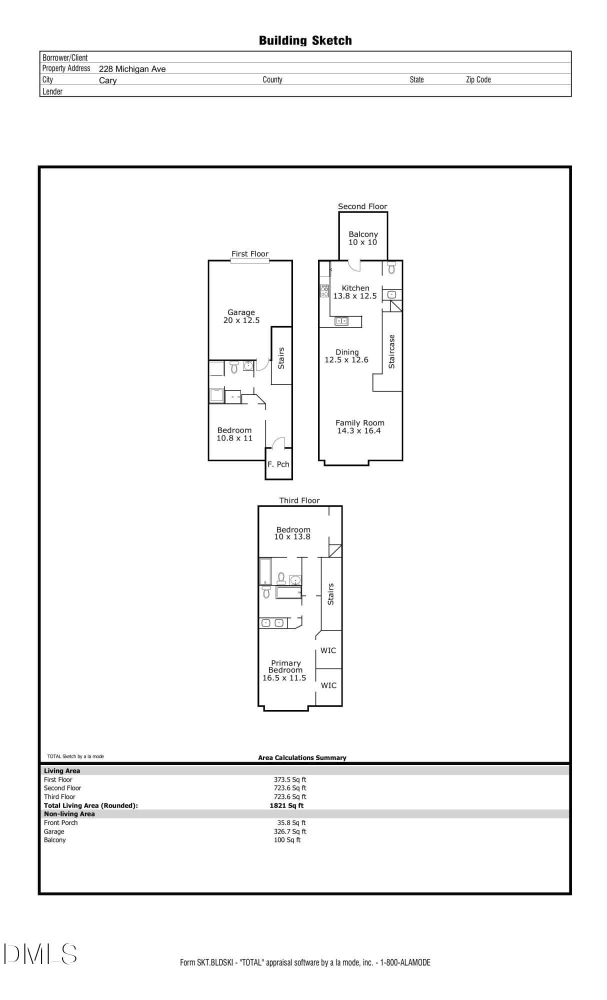 Floor Plan - 228 Michigan Avenue, Cary, NC 27519, Cary