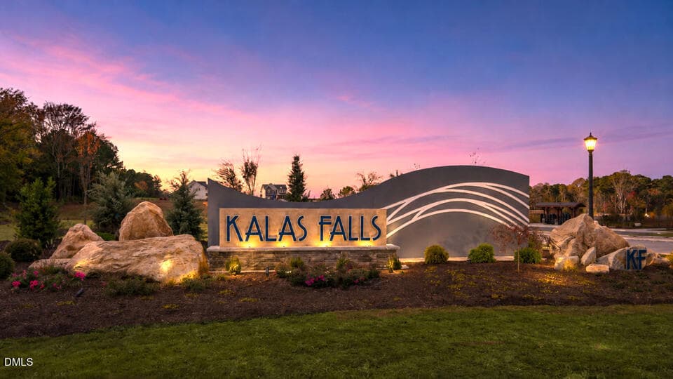 Kalas-Falls-Monument-TWILIGHT-PHOTO - 409 Falls Bluff Drive, Wake Forest, NC 27587