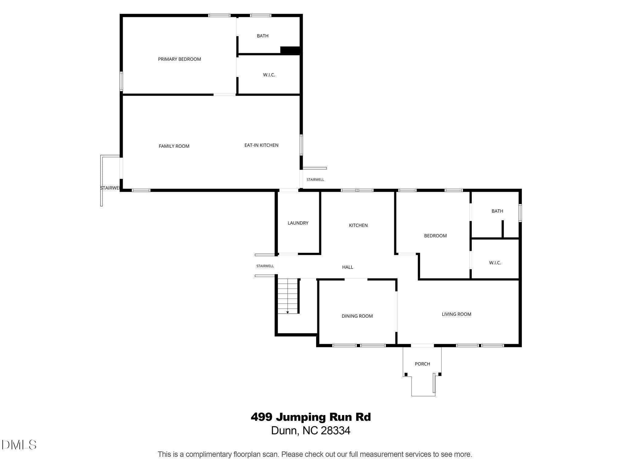 mls_499 Jumping Run First Floor - 499 Jumping Run Road, Dunn, NC 28334