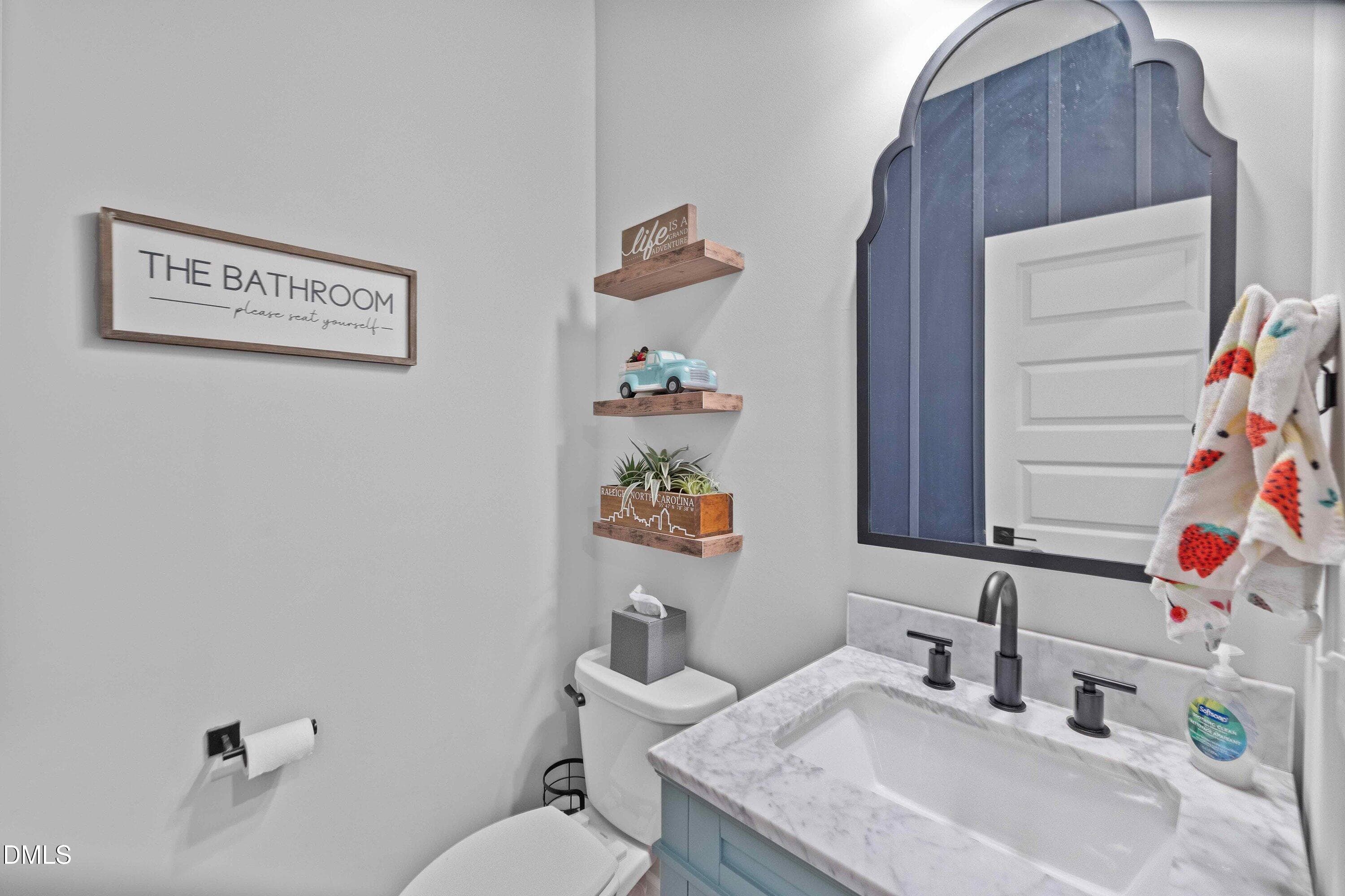 Powder room - 137 Shadowdale Lane, Rolesville, NC 27571