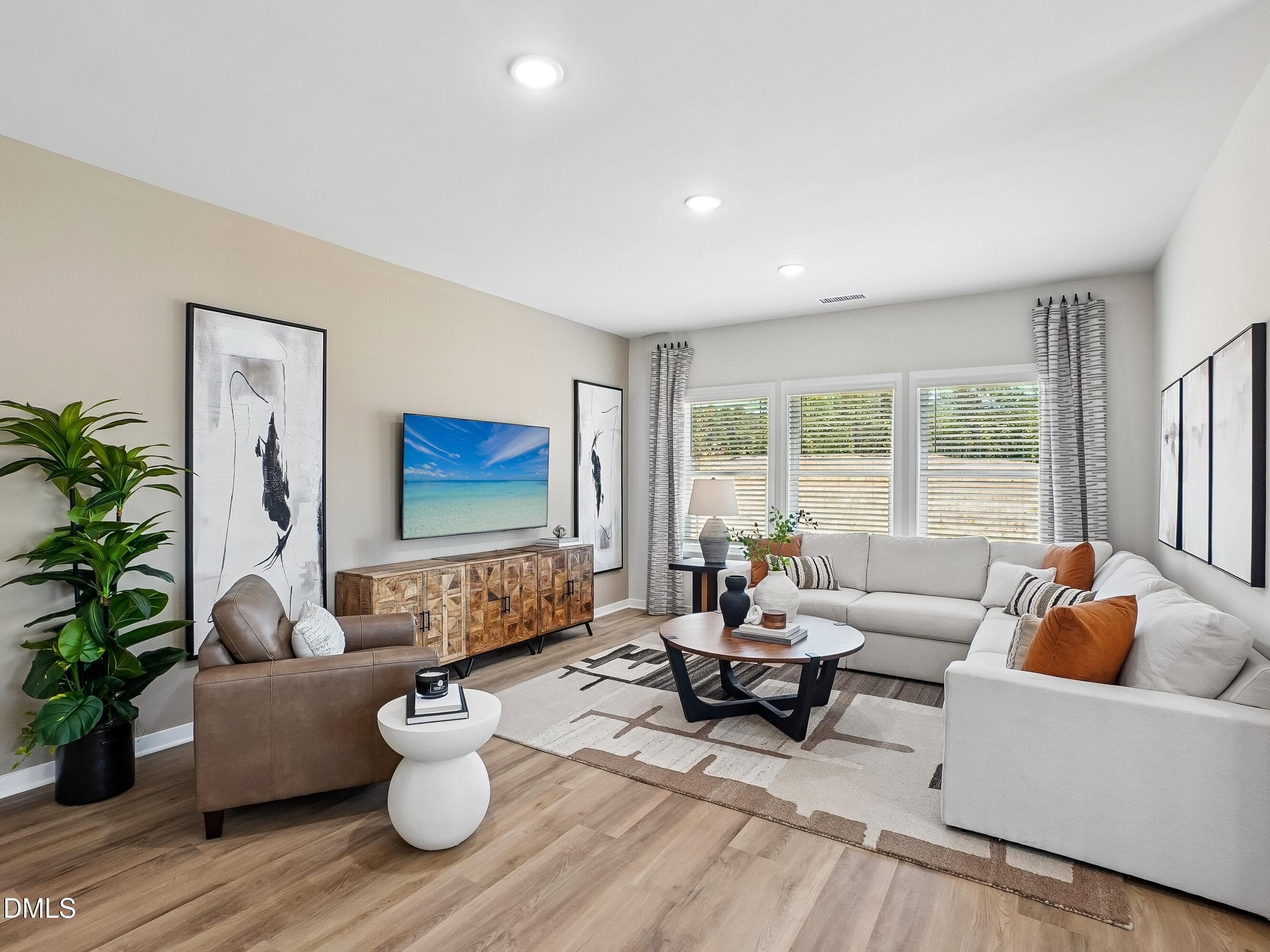 1 - Living - 2121 Topsail Road, Durham, NC 27704