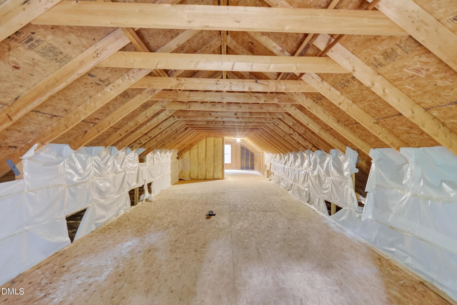 Large Unfinished Walk-Up Attic - 126 Hunter Road, Henderson, NC 27537