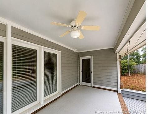 Covered Porch on Rear of Home - 6463 Windy Creek Way, Fayetteville, NC 28306, Fayetteville