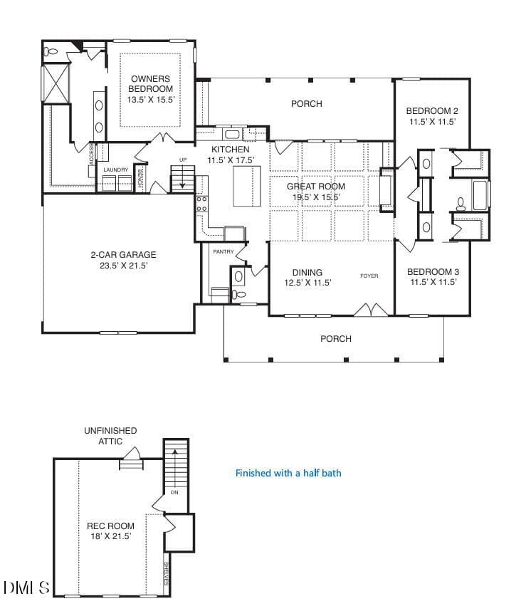 Floor plan mls - 3205 Old Us Highway 64, Spring Hope, NC 27882