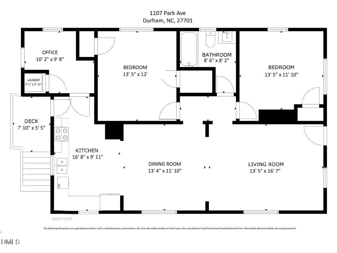 1107ParkAve - Floor Plan - 1107 Park Avenue, Durham, NC 27701, Durham