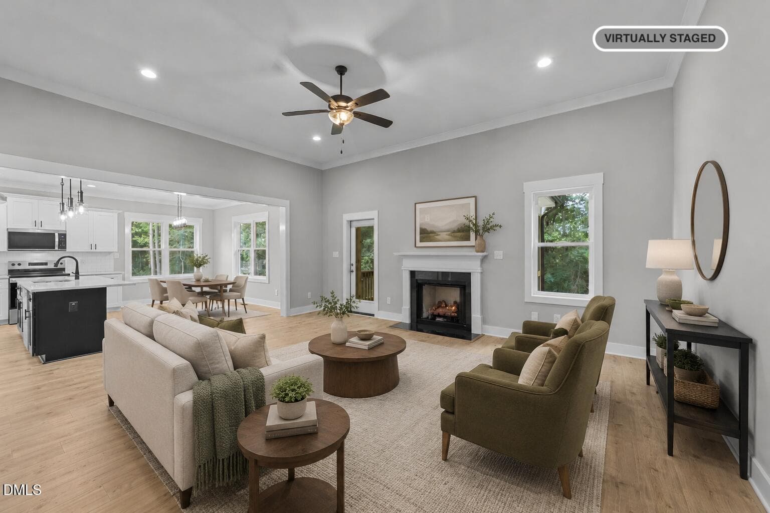Glenn Laurel lot 129 living room - 308 Coffman Drive Lot 129, Pikeville, NC 27863
