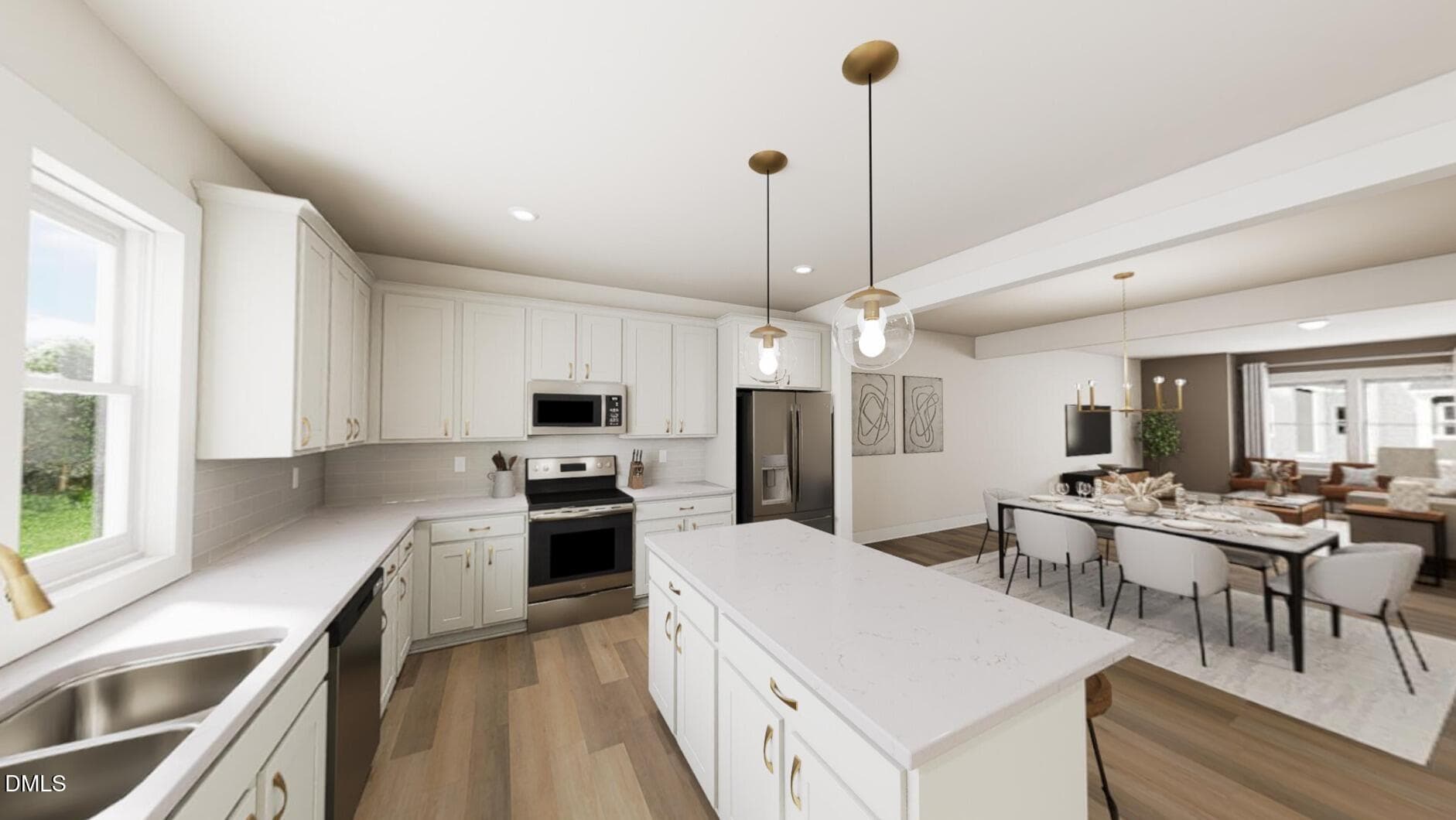 Kitchen + Dining - 1112 Lamplighter Lot 421 Drive, Raleigh, NC 27604, Raleigh