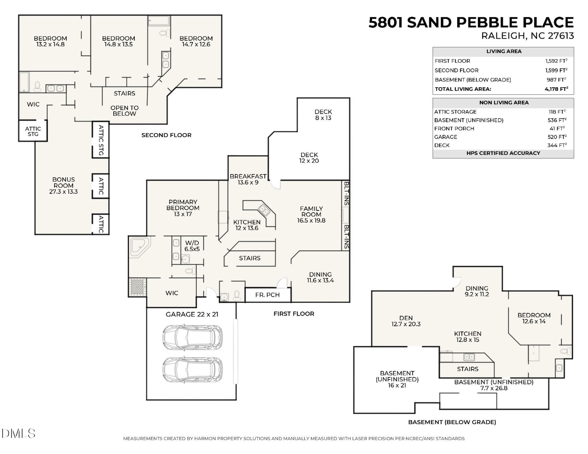 Sketch - 5801 Sand Pebble Place, Raleigh, NC 27613, Raleigh