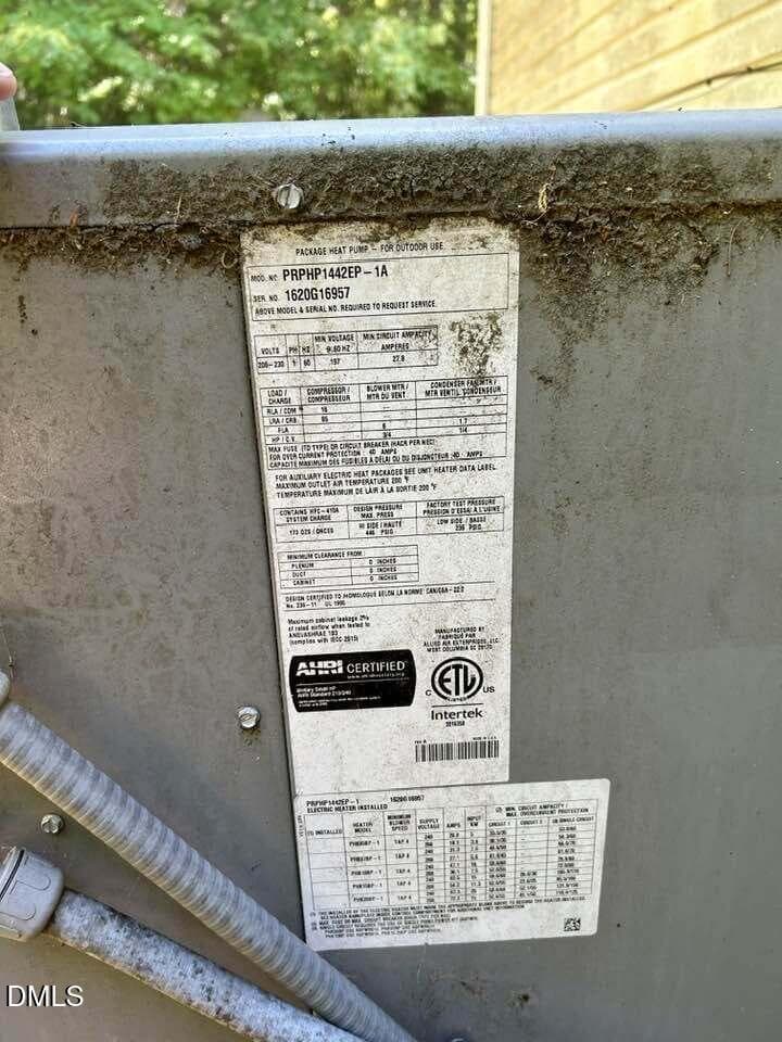 8365-HVAC - 8365 Dirgie Mine Road, Roxboro, NC 27574