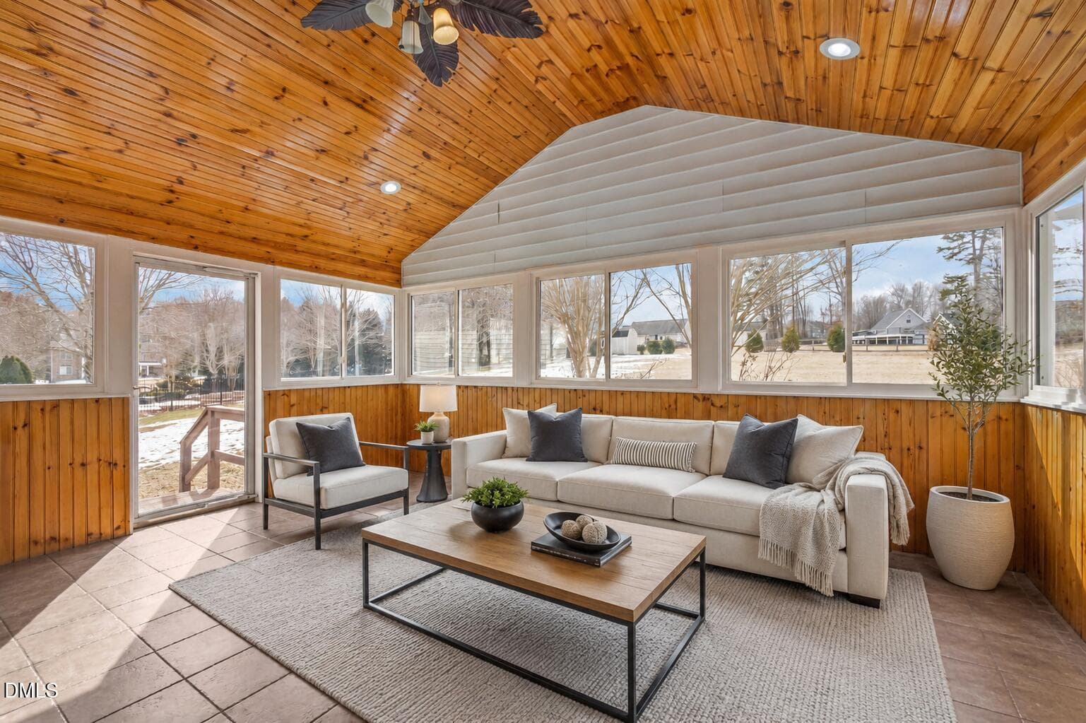 Bright Sunroom with Backyard Views - 51 Water Front Lane, Timberlake, NC 27583