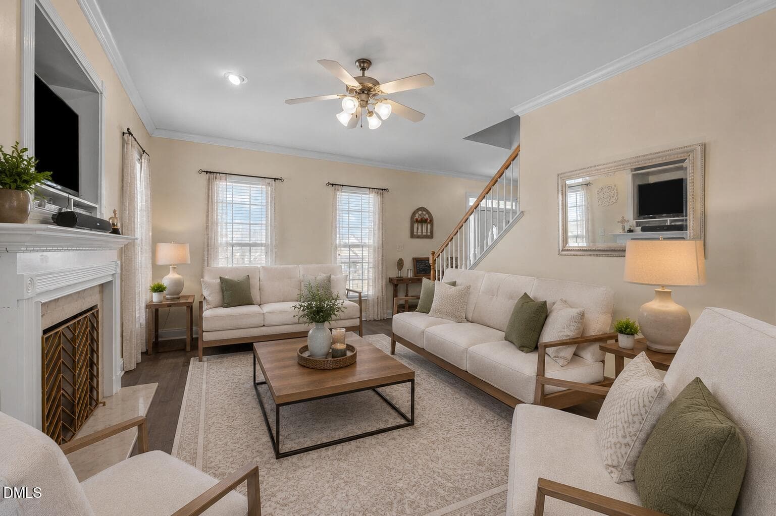Living Room with Natural Light - 51 Water Front Lane, Timberlake, NC 27583