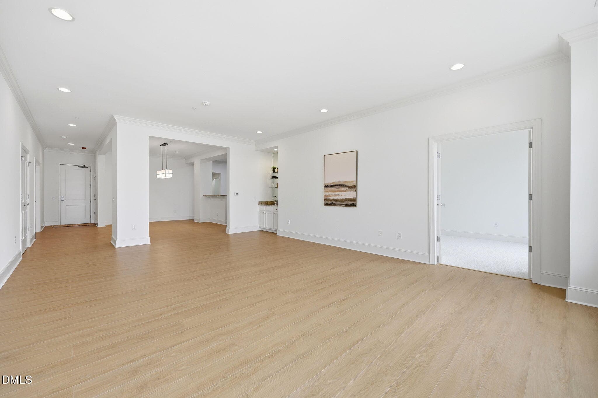 Living Room to Dining with Entry - 317 W Morgan Street 504, Raleigh, NC 27601, Raleigh