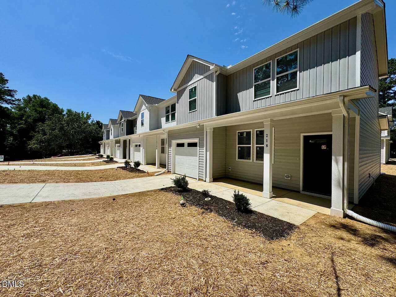 End-Unit Streetscape Perspective - 218 George Street, Four Oaks, NC 27524