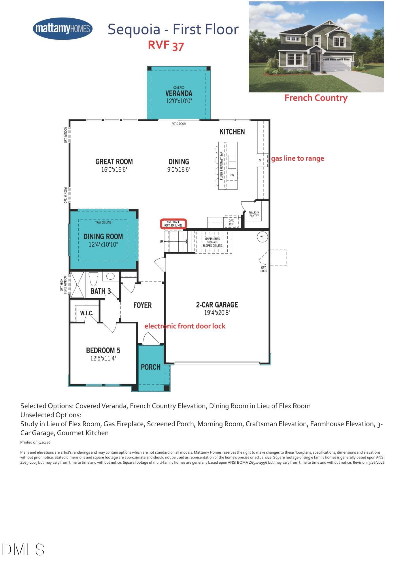 RVF 37 Sequoia FC floorplan rendering_P - 42 Mendenhall Drive, Angier, NC 27501