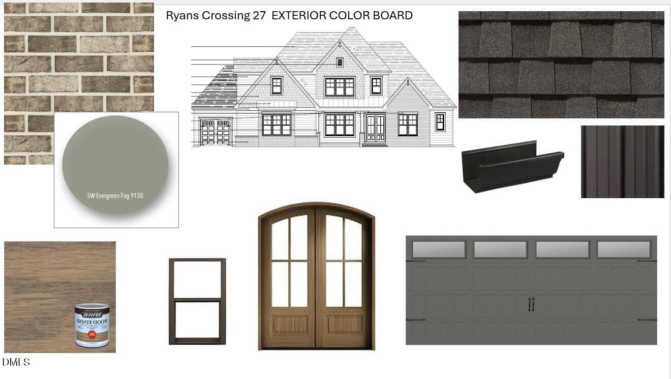 Exterior Color Board - 377 Lila Drive, Pittsboro, NC 27312