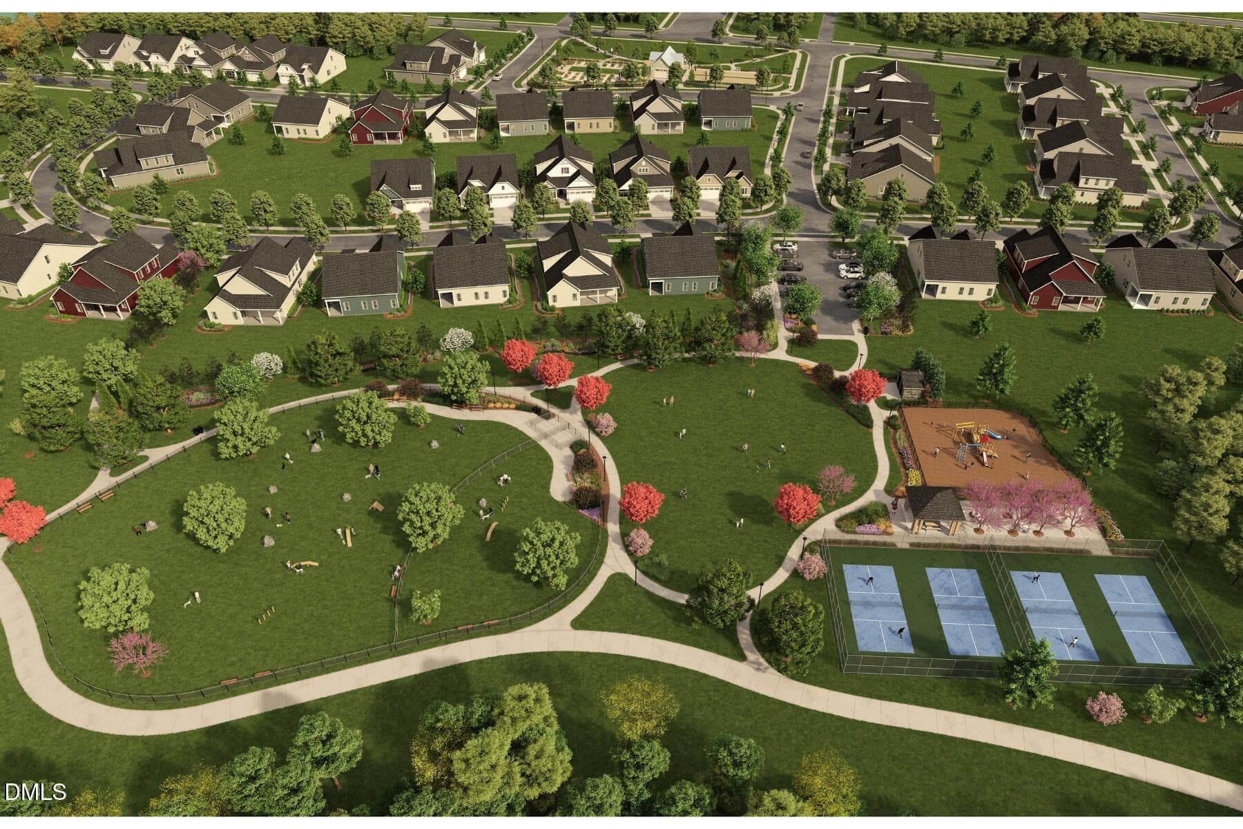 Allen Park in Knightdale Park Aerial_TOT - 2161 Glen Hollow Lot 218 Drive, Raleigh, NC 27604, Raleigh