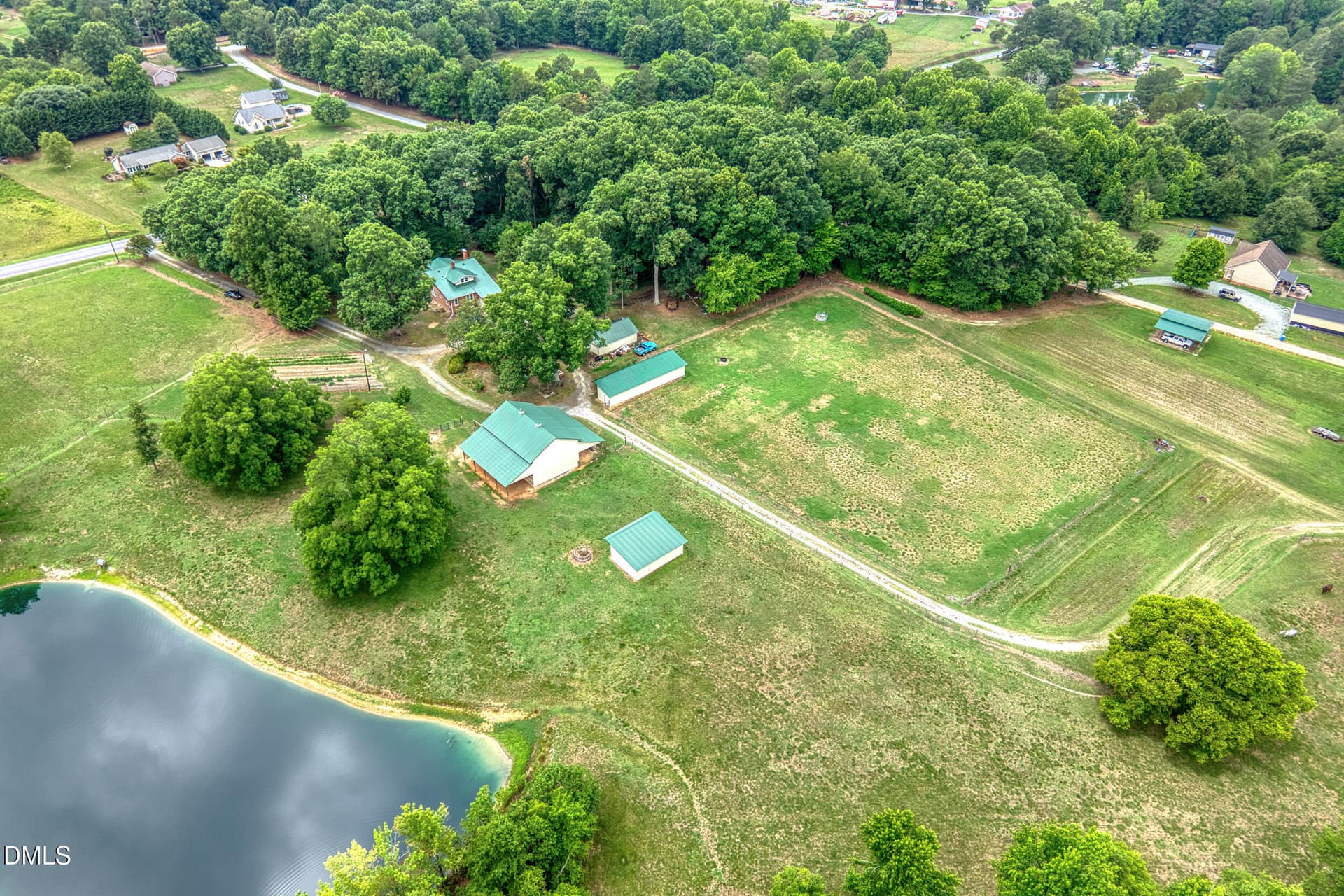 54 -7388 old 421 rd, drone, exterior - 7388 Old 421 Road, Liberty, NC 27298