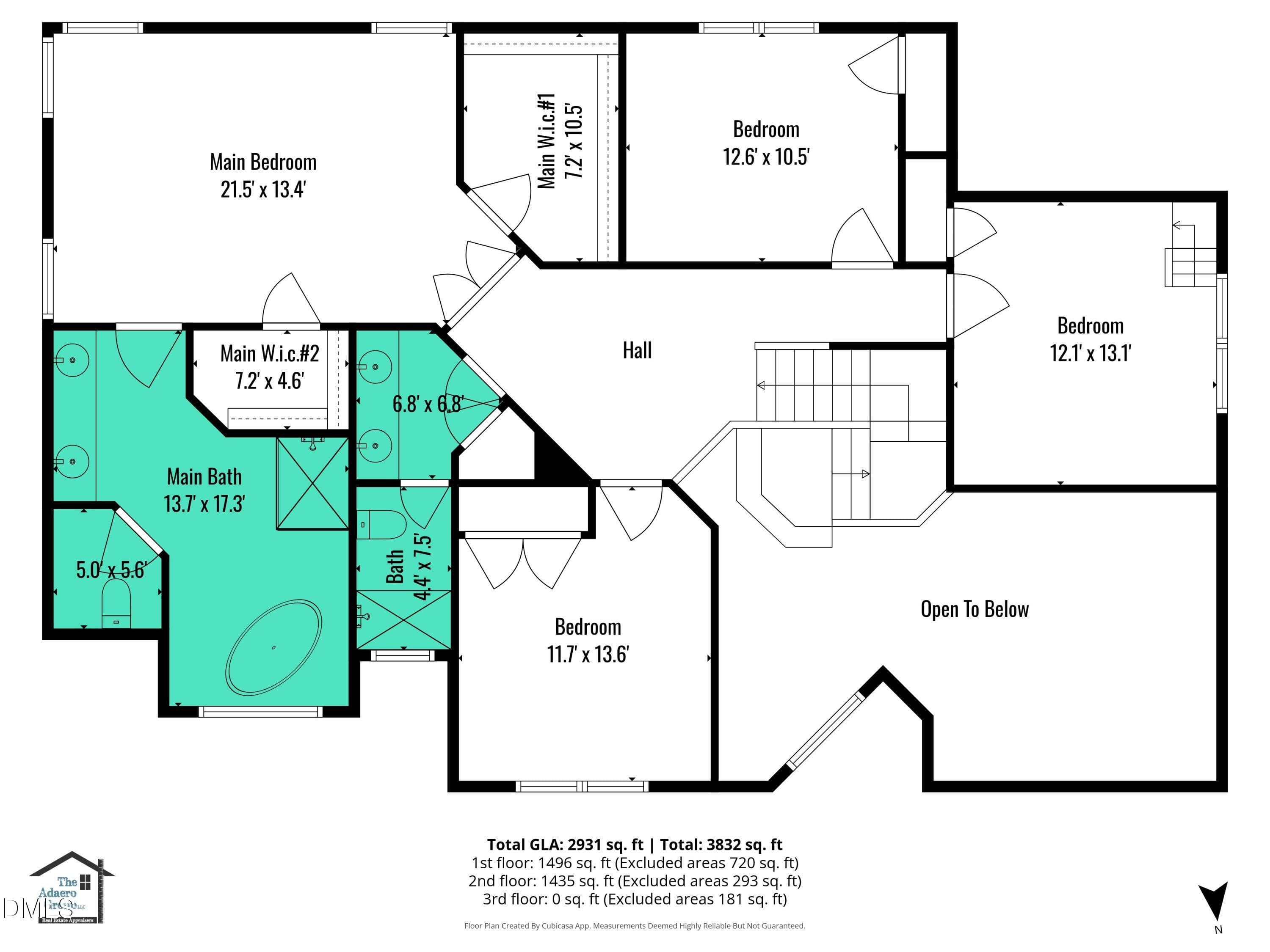 2nd_floor_2509_barton_ridge_court_raleig - 2509 Barton Ridge Court, Raleigh, NC 27613, Raleigh