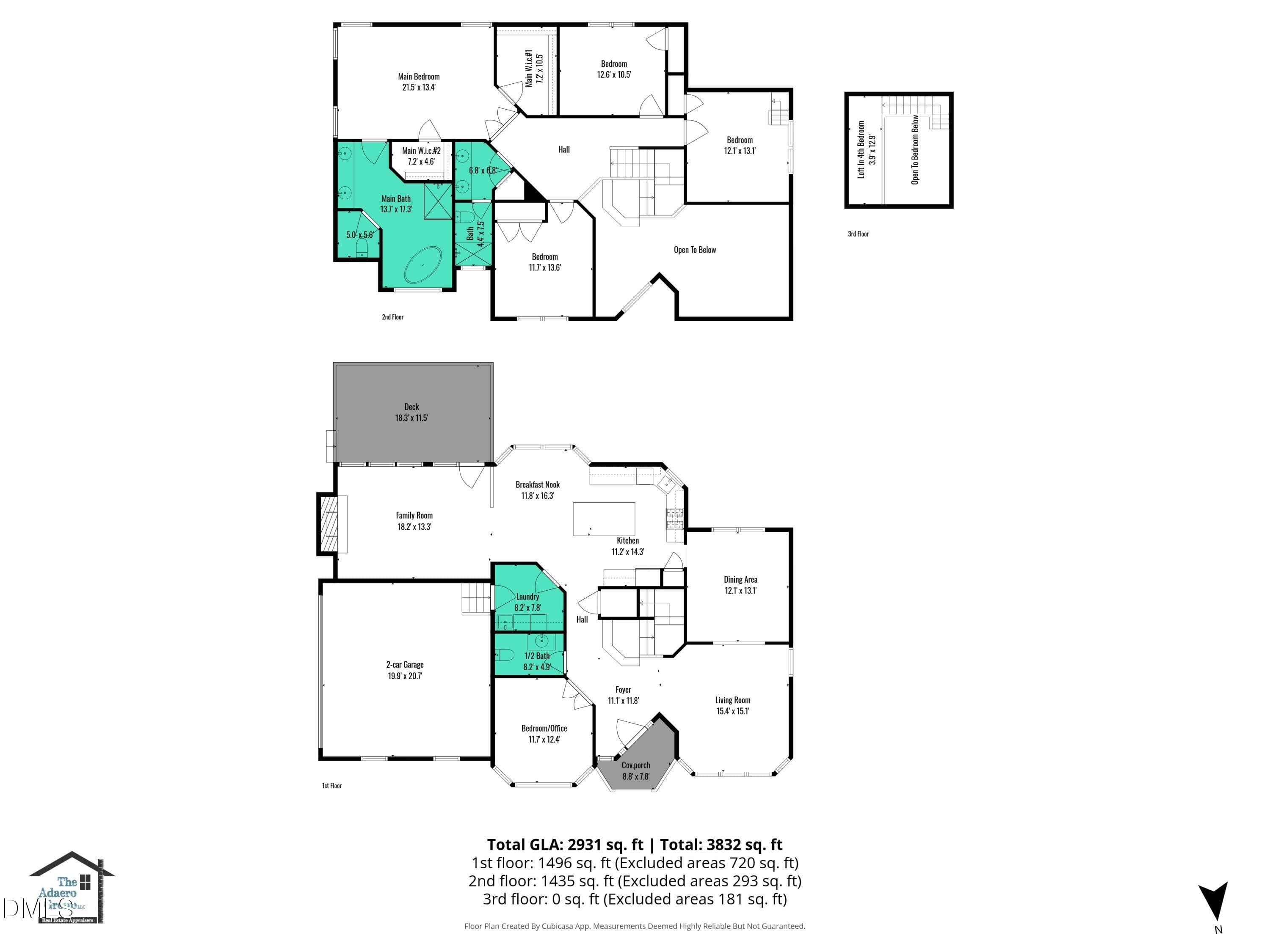all_floors_2509_barton_ridge_court_ralei - 2509 Barton Ridge Court, Raleigh, NC 27613, Raleigh