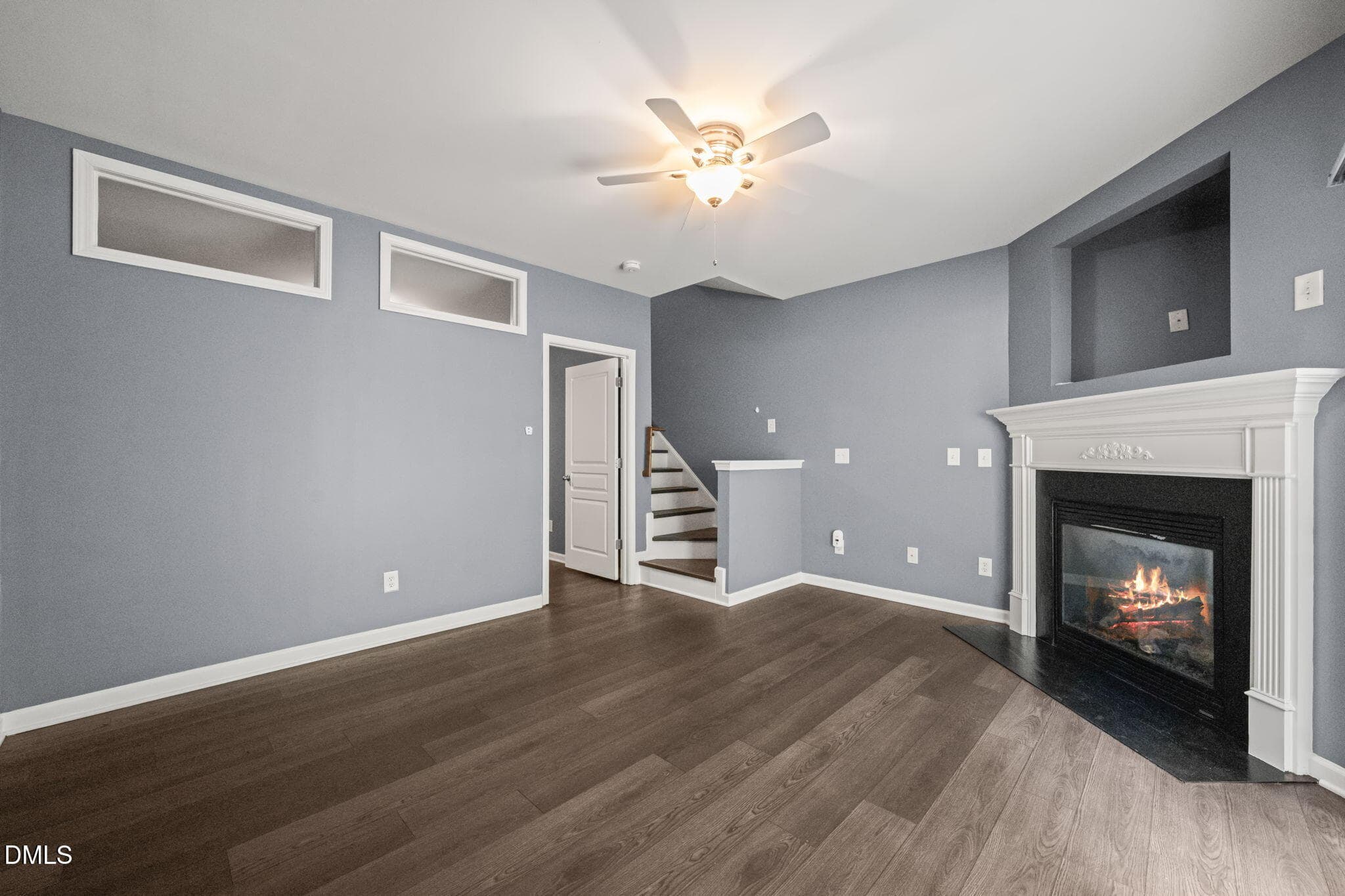 Basement Fireplace and Family Room - 7814 Spungold Street, Raleigh, NC 27617, Raleigh