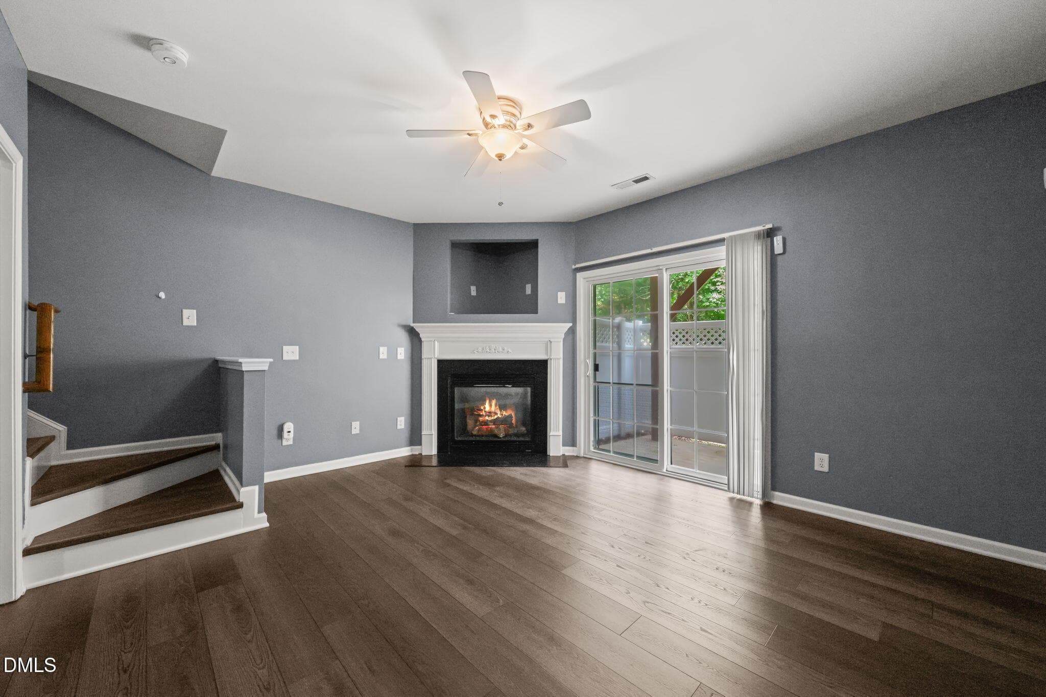 Basement Fireplace and Family Room - 7814 Spungold Street, Raleigh, NC 27617, Raleigh