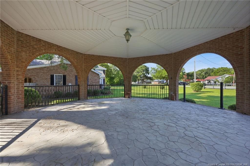 inside the gazebo - 2848 Old Stage Road S, Erwin, NC 28339