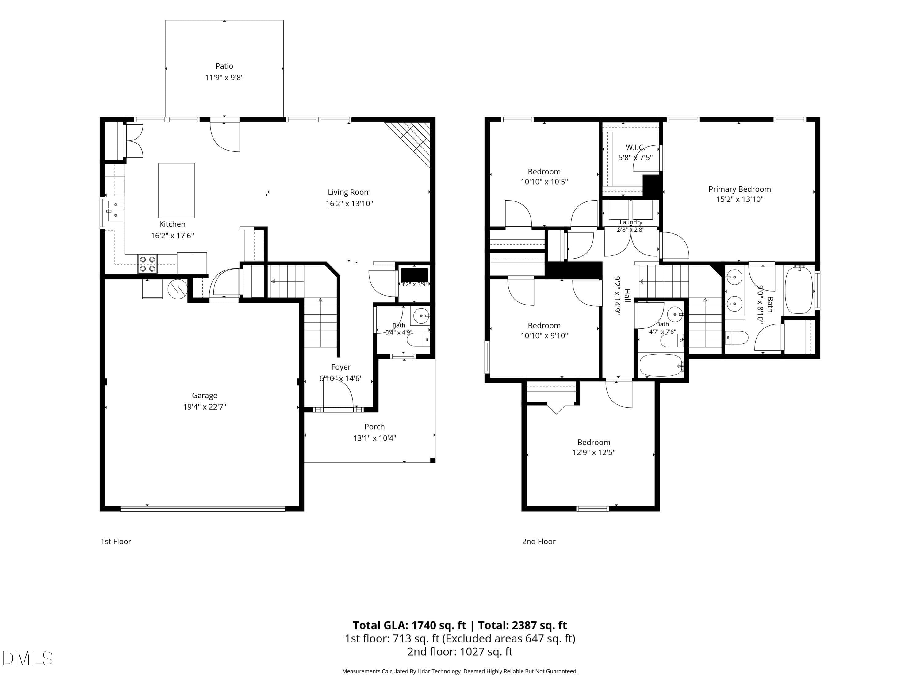 Plan view - 1406 Pleasant Garden Lane, Raleigh, NC 27610, Raleigh
