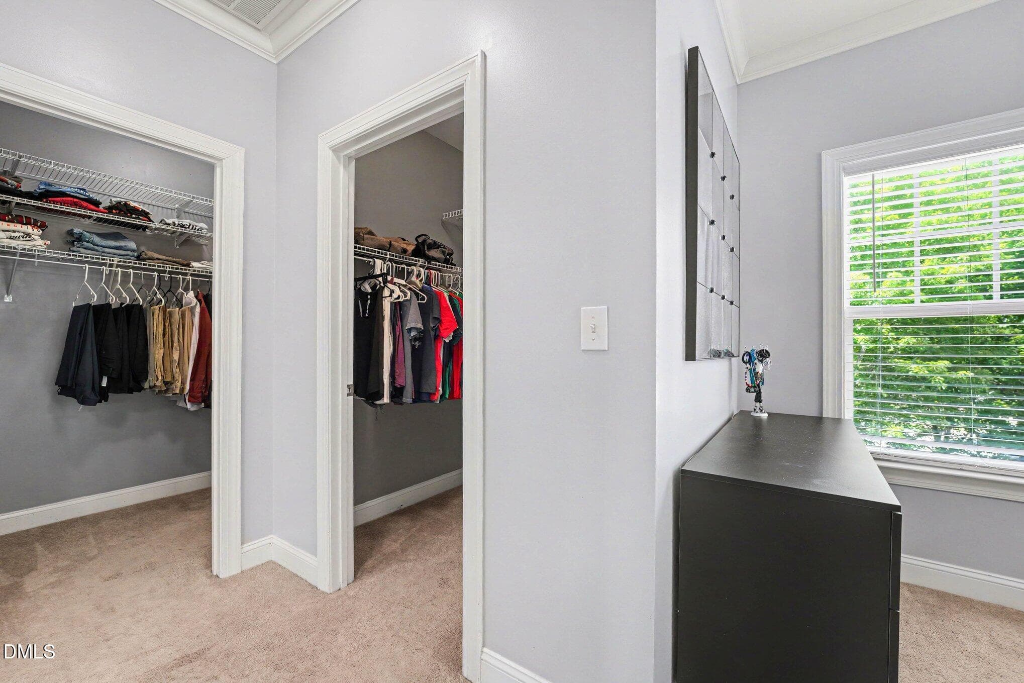 Primary Closets - 3005 Grandview Heights Lane, Raleigh, NC 27614, Raleigh