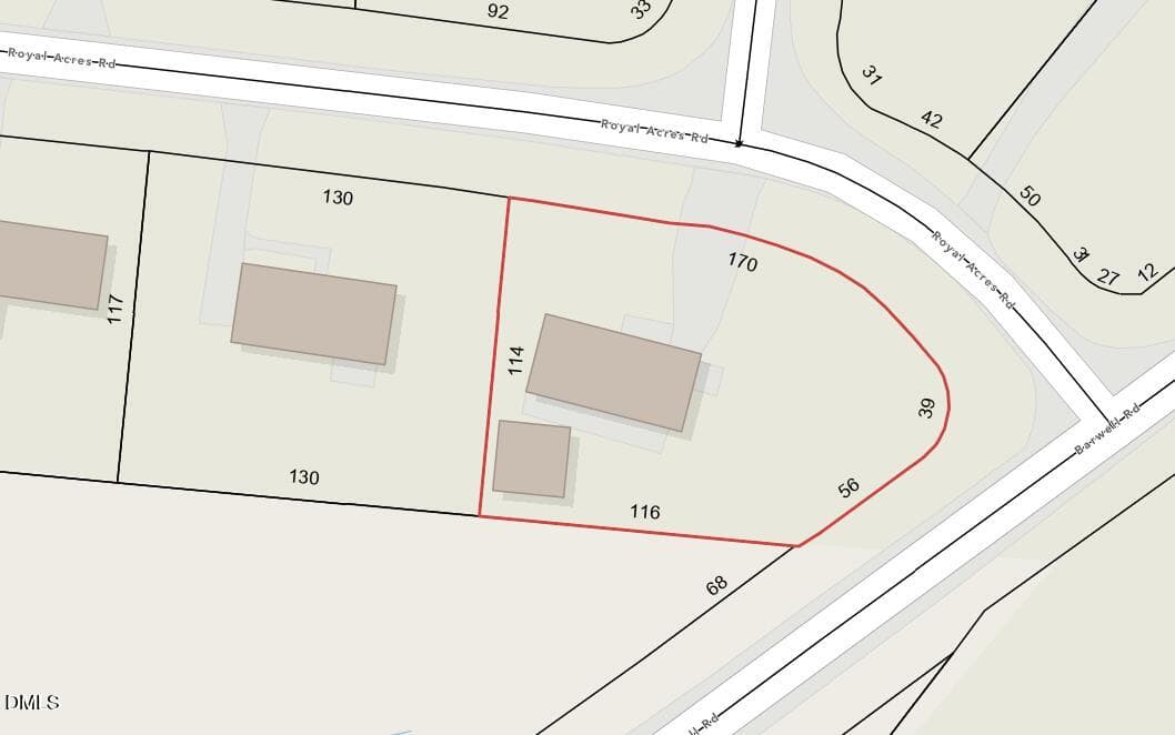 5124 Royal Acres - Parcel View - 5124 Royal Acres Road, Raleigh, NC 27610, Raleigh