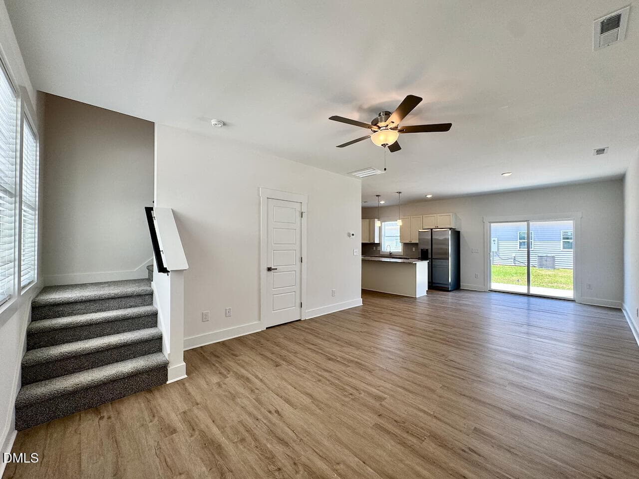 Living Room Width + Natural Light - 218 George Street A, Four Oaks, NC 27524